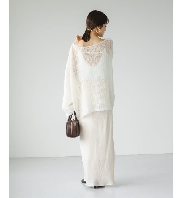 NOBLE「モヘヤウールシアープルオーバー」|ニット・セーター|