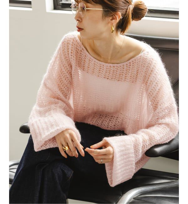 NOBLE「モヘヤウールシアープルオーバー」|ニット・セーター|