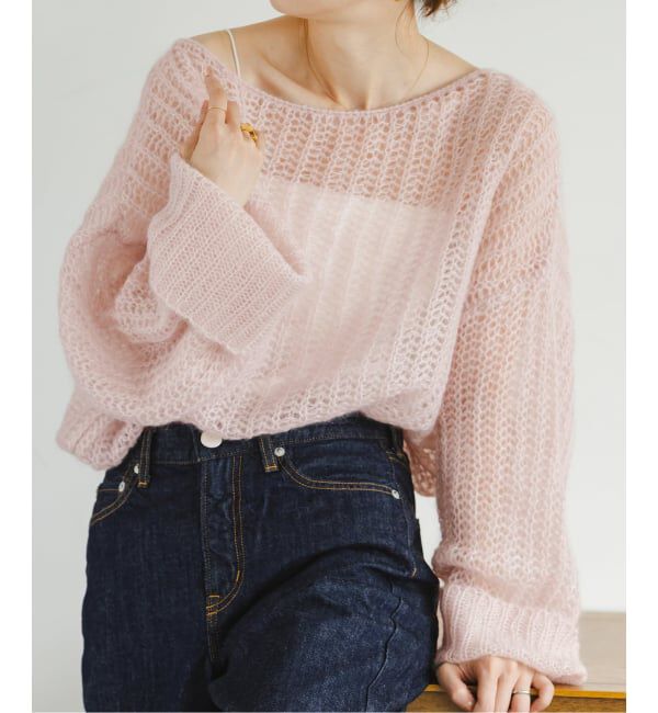 NOBLE「モヘヤウールシアープルオーバー」|ニット・セーター|