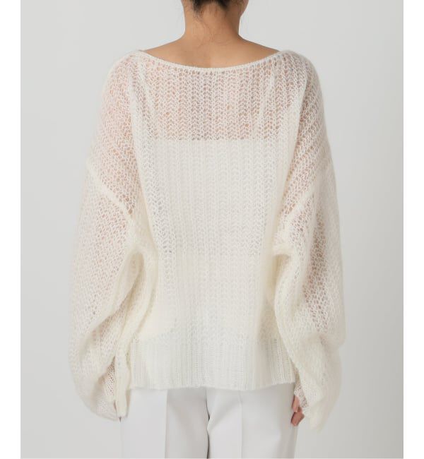 NOBLE「モヘヤウールシアープルオーバー」|ニット・セーター|