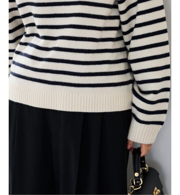 FRAMeWORK「AQUA クルーネックプルオーバー」|ニット・セーター|