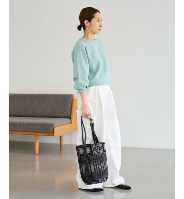 FRAMeWORK「AQUA クルーネックプルオーバー」|ニット・セーター|