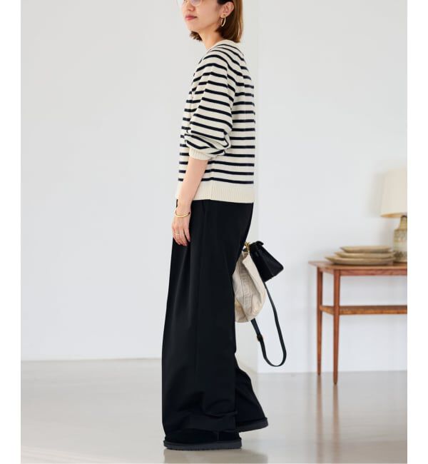 FRAMeWORK「AQUA クルーネックプルオーバー」|ニット・セーター|