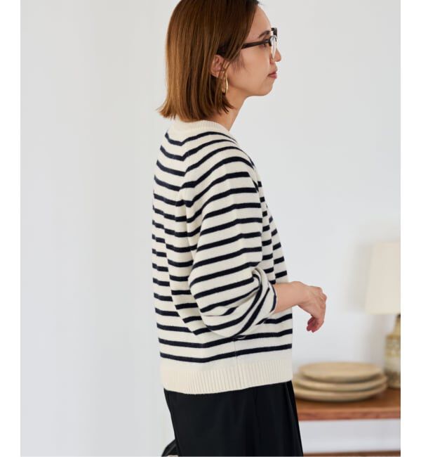 FRAMeWORK「AQUA クルーネックプルオーバー」|ニット・セーター|