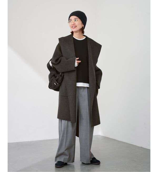 FRAMeWORK「SUPER160'sフーディショートコート」|その他|