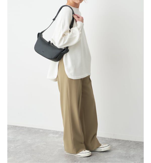 Spick and Span「トロストレッチ1タックパンツ」|スラックス|