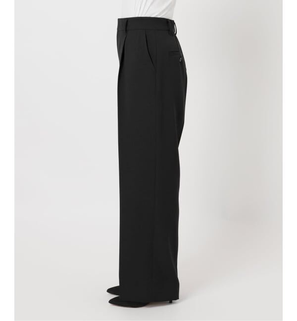 Spick and Span「トロストレッチ1タックパンツ」|スラックス|