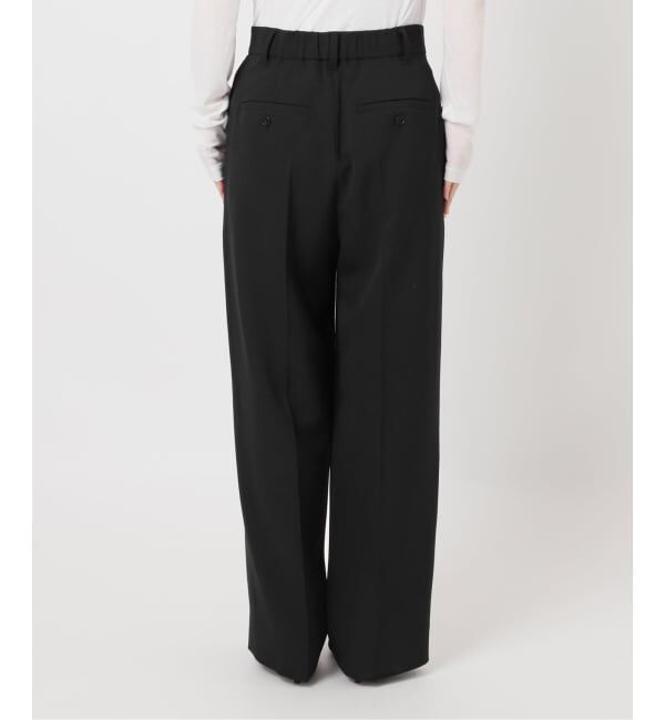 Spick and Span「トロストレッチ1タックパンツ」|スラックス|