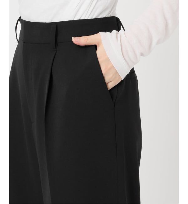 Spick and Span「トロストレッチ1タックパンツ」|スラックス|