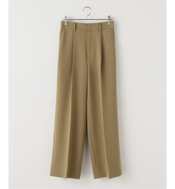 Spick and Span「トロストレッチ1タックパンツ」|スラックス|