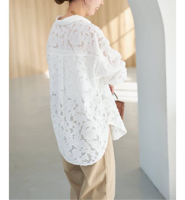 Spick and Span「《追加予約》シアージャガードシャツ」|シャツ・ブラウス|