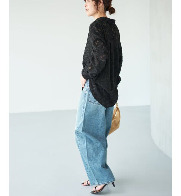 Spick and Span「《追加予約》シアージャガードシャツ」|シャツ・ブラウス|