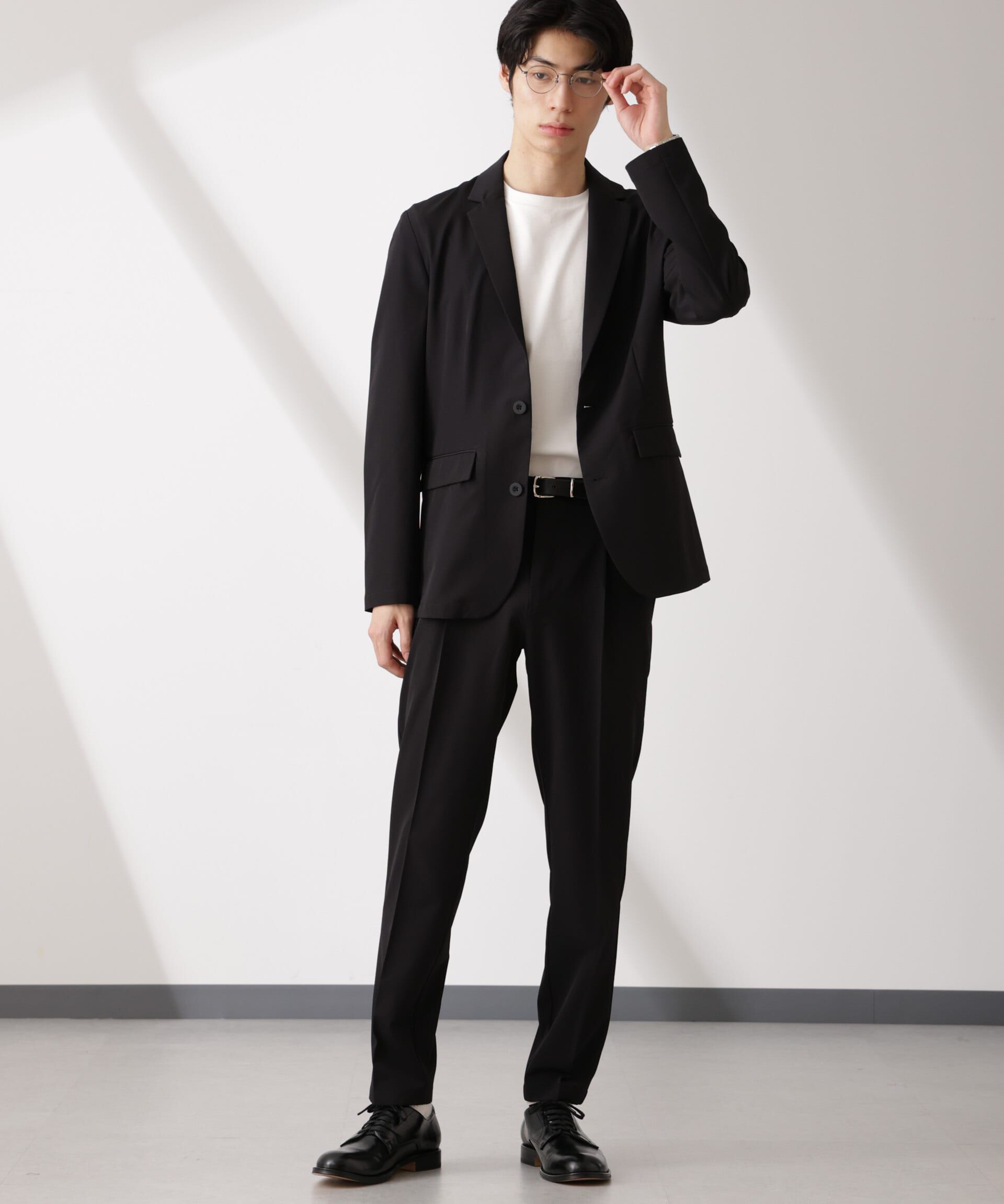 nano･universe「ライトウェイトストレッチ タイトスラックス(セットアップ可)」|チノ|