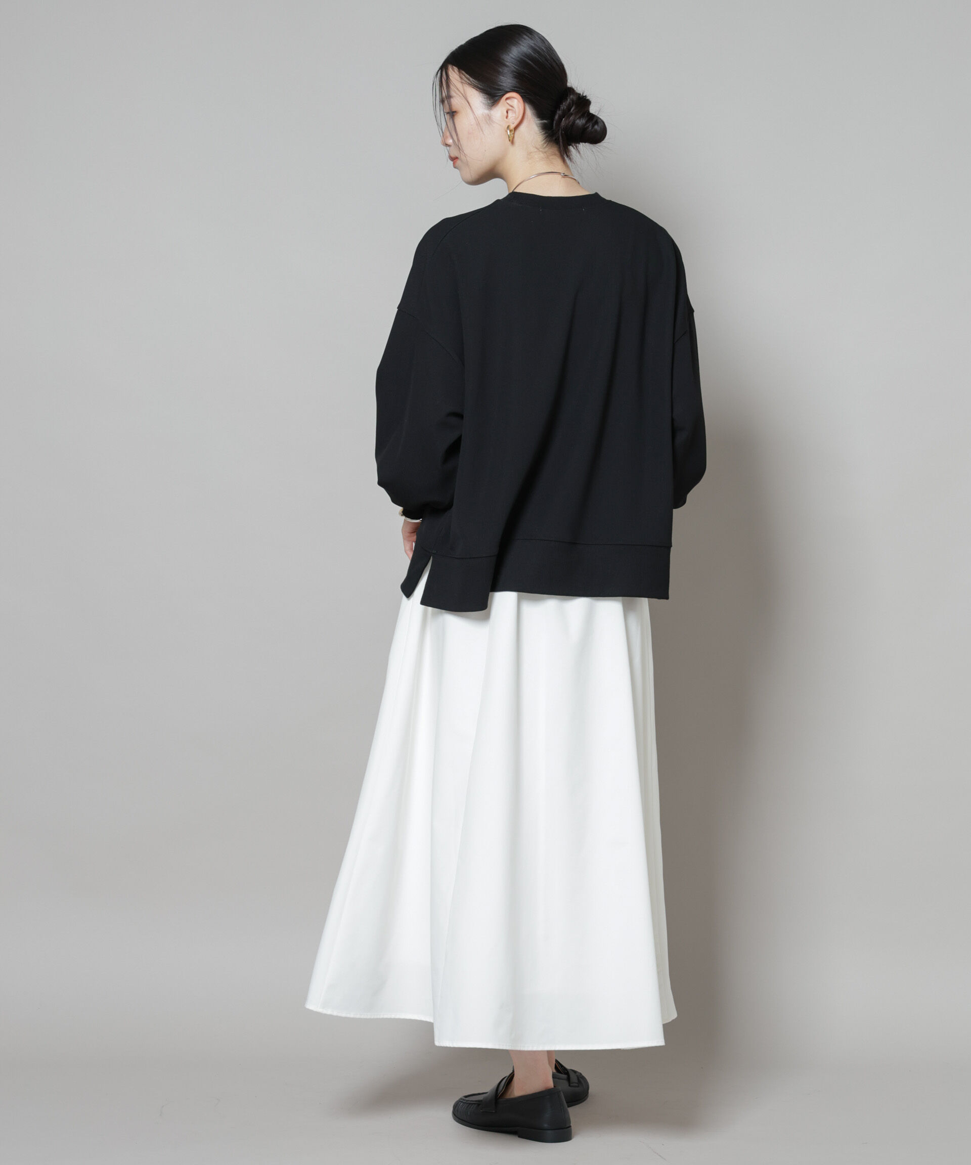 nano･universe「サカリバカットワイドクルーネックトップス(セットアップ可)」|Tシャツ・カットソー|