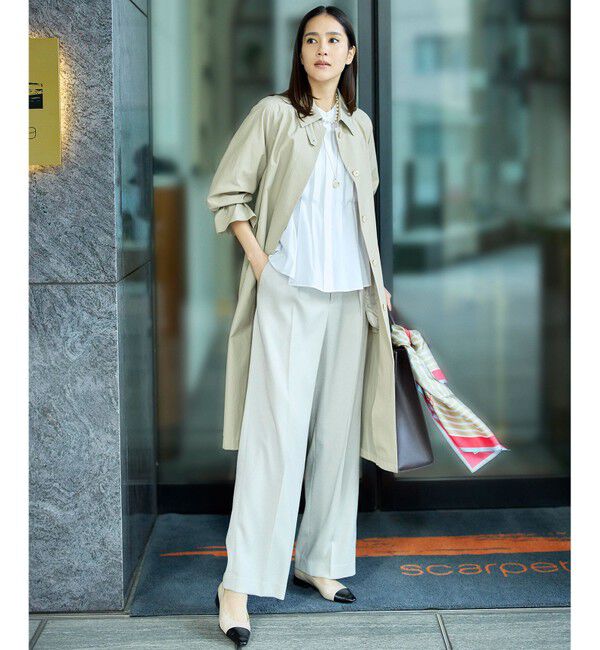 自由区「コットンナイロンバルカラー コート」|ステンカラーコート|