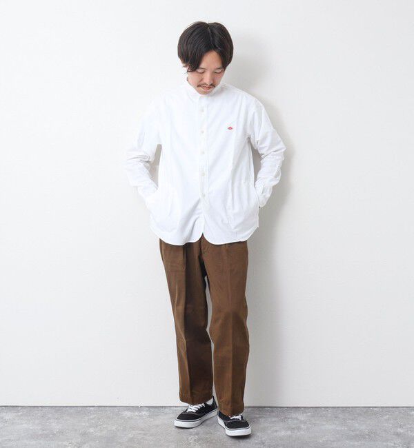 NOLLEY'S goodman「【DANTON/ダントン】BAND COLLAR SHIRT LS 25SS」|シャツ・ブラウス|