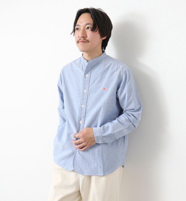 NOLLEY'S goodman「【DANTON/ダントン】BAND COLLAR SHIRT LS 25SS」|シャツ・ブラウス|