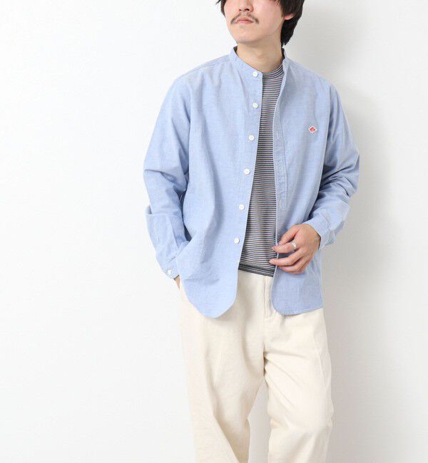 NOLLEY'S goodman「【DANTON/ダントン】BAND COLLAR SHIRT LS 25SS」|シャツ・ブラウス|
