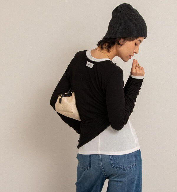 NOLLEY'S「【MAQWEL/マクウェル】リブクルーネックカーディガン」|カーディガン|