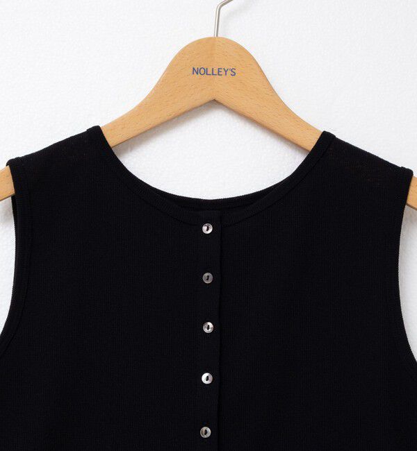 NOLLEY'S「《アンサンブル対応》シアーワッフルヘンリーノースリーブ2WAYプルオーバーカットソー」|Tシャツ・カットソー|