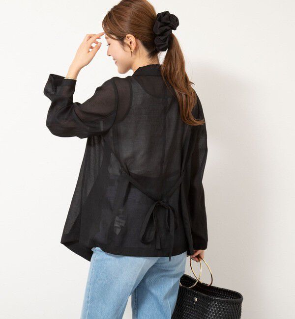 NOLLEY'S「ウォッシャブルリネン風シアージャケット」|テーラードジャケット|