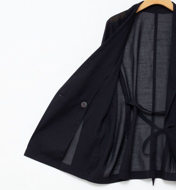 NOLLEY'S「ウォッシャブルリネン風シアージャケット」|テーラードジャケット|
