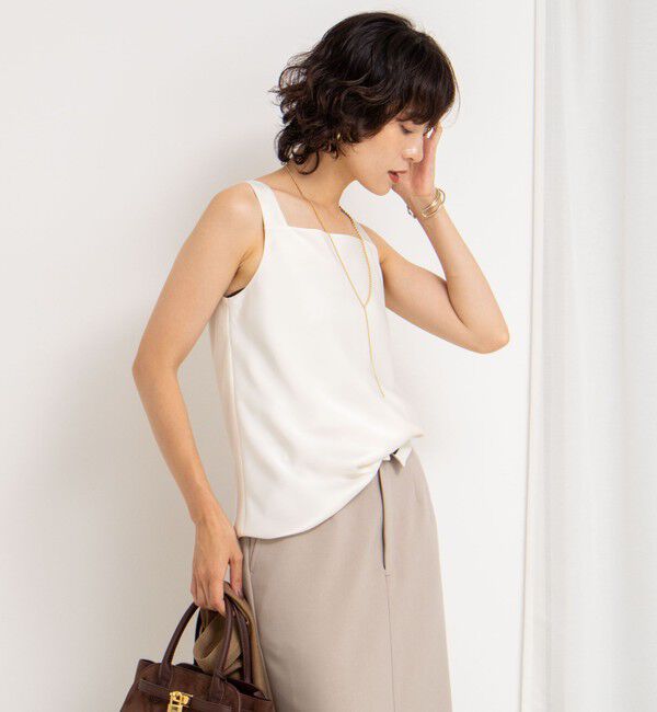 NOLLEY'S sophi「トリアセサテン前後2WAYタンクトップ」|タンクトップ|