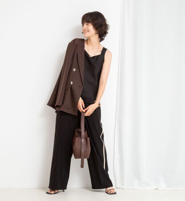 NOLLEY'S sophi「トリアセサテン前後2WAYタンクトップ」|タンクトップ|