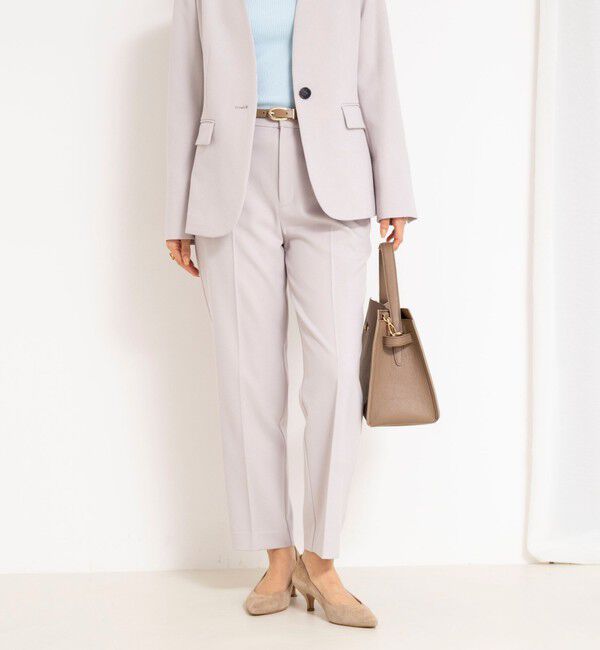 NOLLEY'S「《セットアップ対応》ウォッシャブルサージストレッチストレートパンツ」|その他|