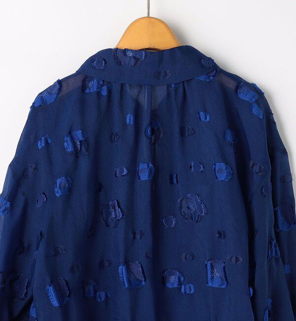 NOLLEY'S「《セットアップ対応》【KIRYU】MIXウォッシャブルフラワー柄ウォッシャブルジャガードブラウス」|シャツ・ブラウス|