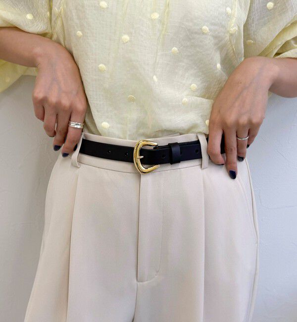 fredy emue「【atelier brugge/アトリエブルージュ】ラウンドバックルベルト 18mm」|ベルト|