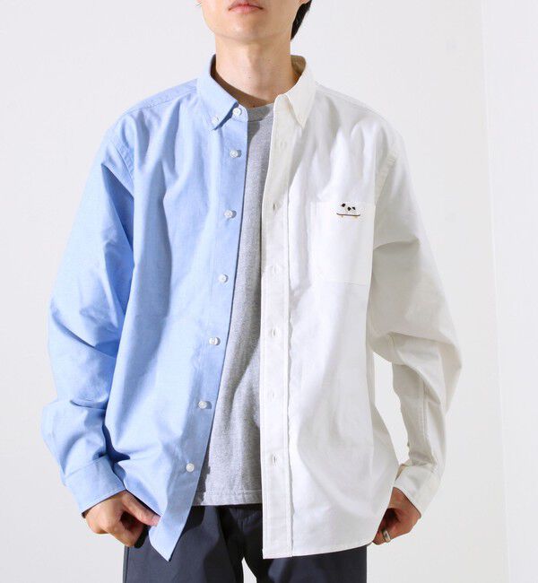 GLOSTER「【定番&times;遊び心】フレブル刺繍BDシャツ 無地/クレイジーパターン」|シャツ・ブラウス|