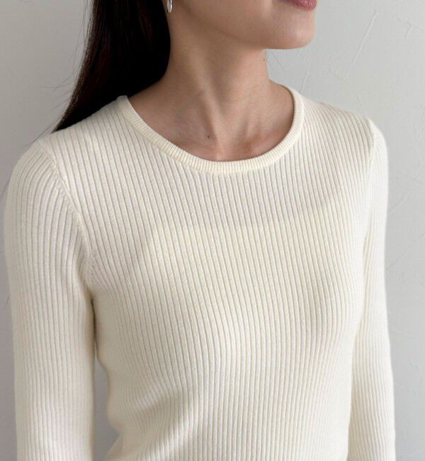 fredy emue「袖スリットリブニットプルオーバー」|ニット・セーター|
