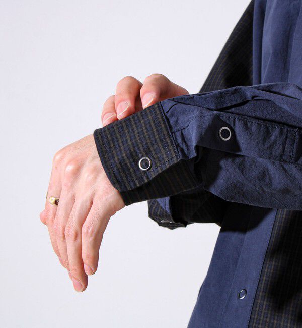 GLOSTER「【無地&times;柄の遊び心デザイン】スマートクレイジーロングスリーブシャツ」|シャツ・ブラウス|