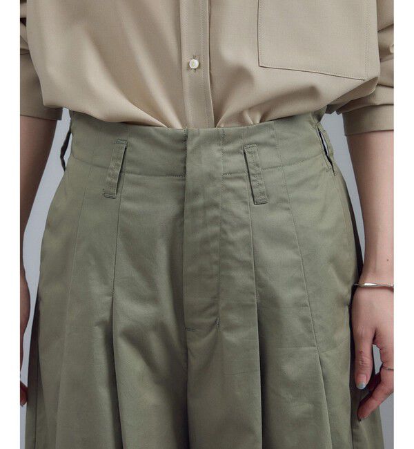 SALON adam et rope'「【WEB限定】コットンツイルワイドフォルムパンツ / 新色追加」|チノ|