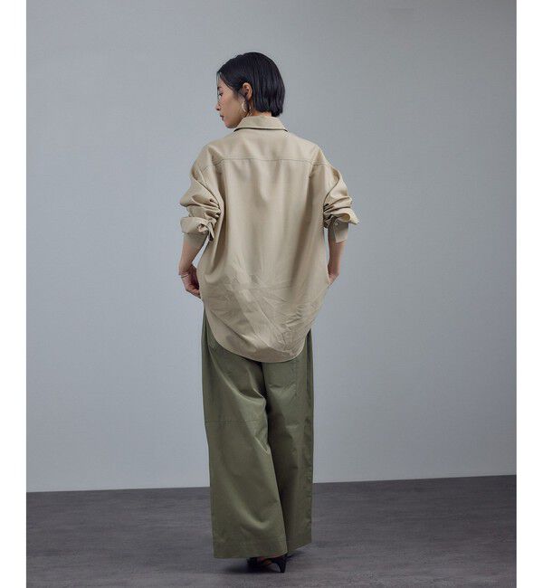 SALON adam et rope'「【WEB限定】コットンツイルワイドフォルムパンツ / 新色追加」|チノ|