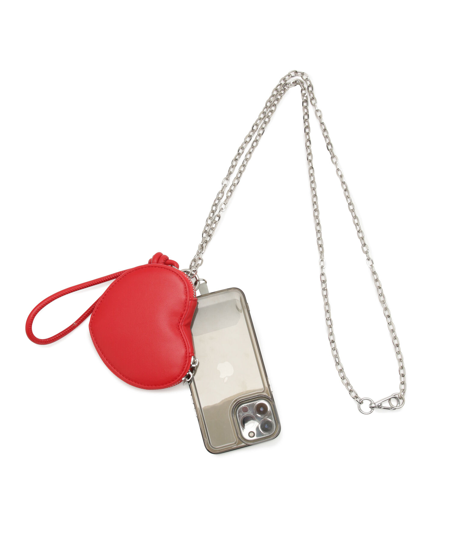 VIS「【6色展開】ハートポーチスマホショルダーバッグ」|ショルダー・メッセンジャー|