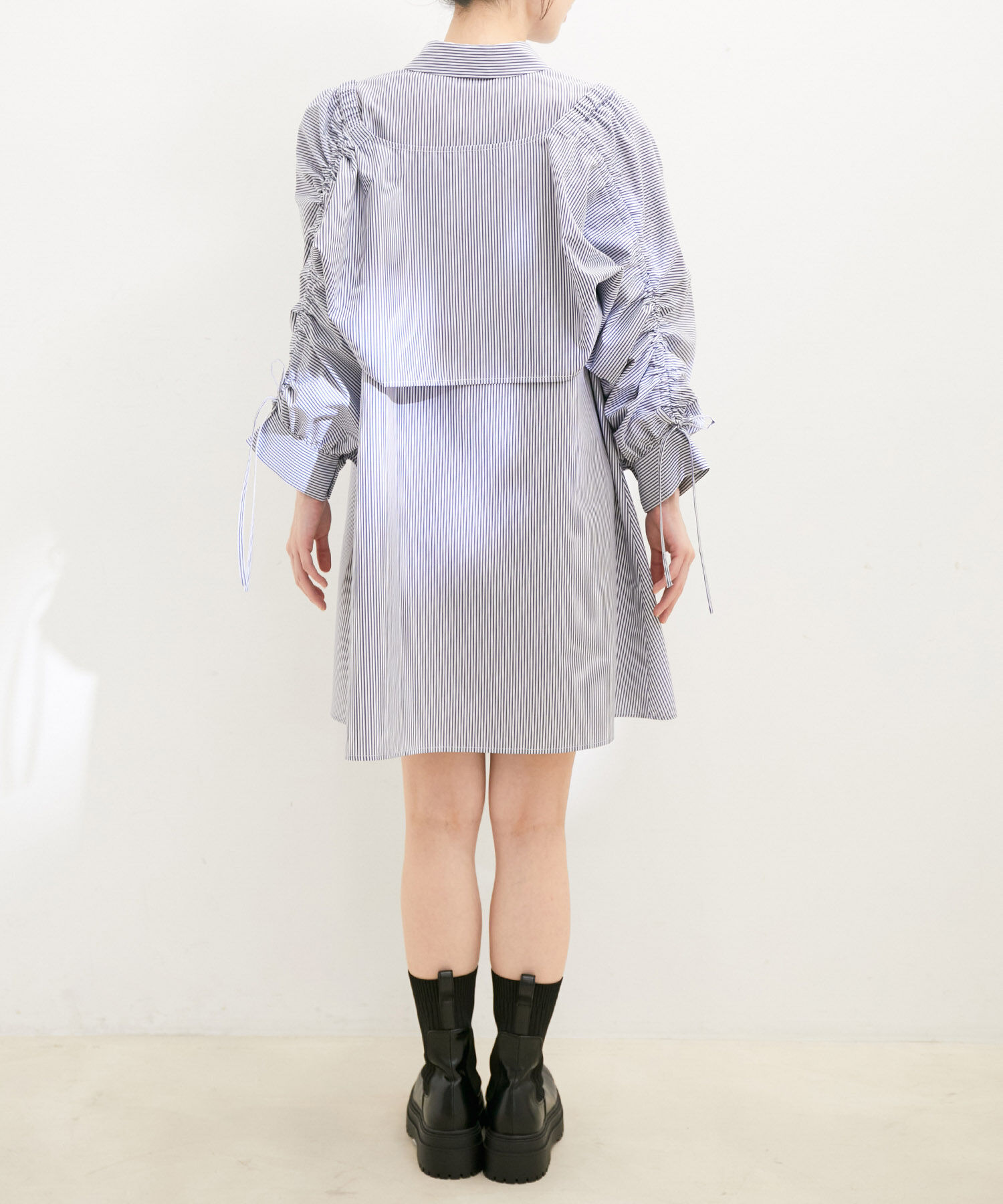 VIS「【洗える】【マルチWAY】ボレロ付きミニシャツワンピース」|その他|