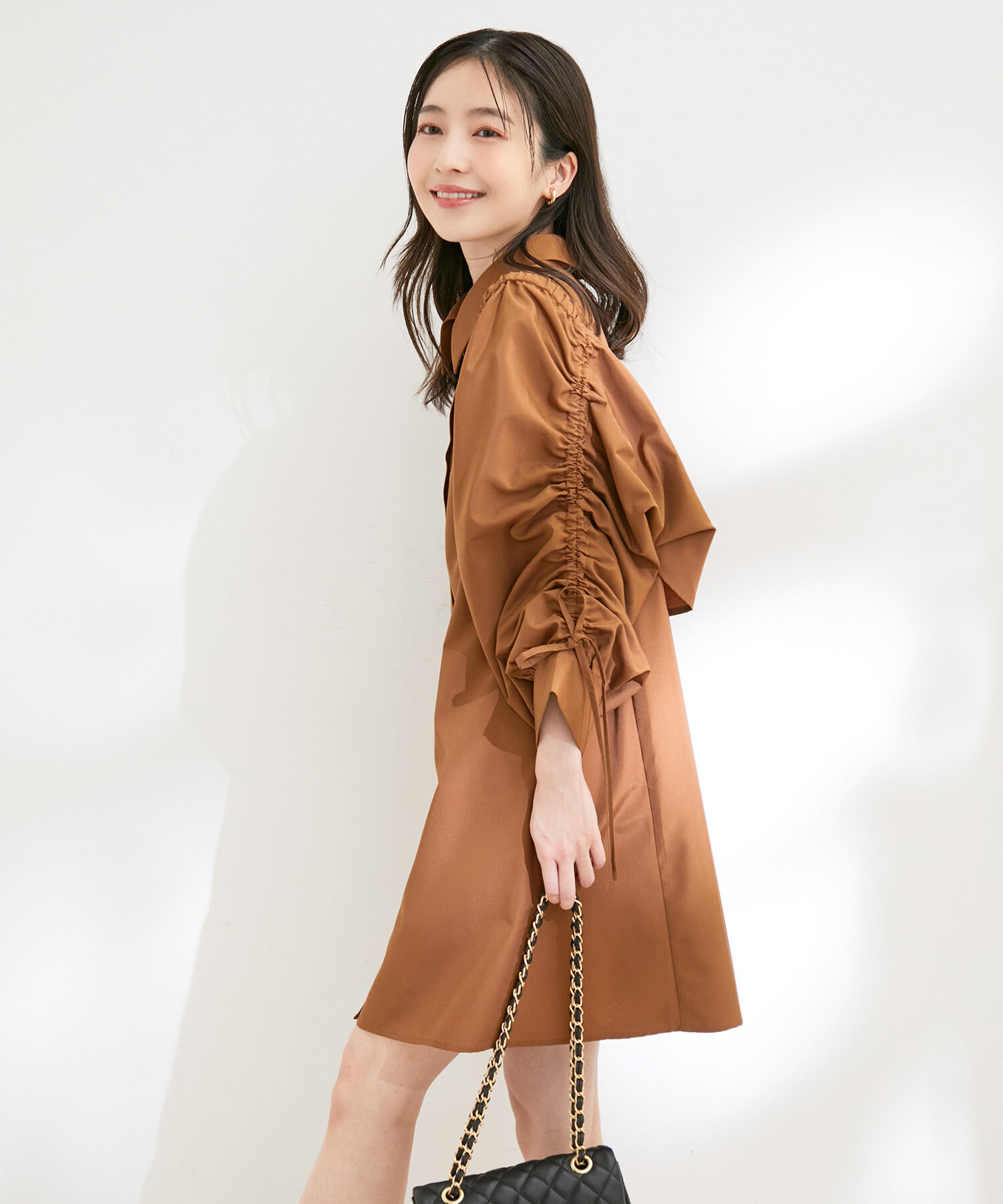 VIS「【洗える】【マルチWAY】ボレロ付きミニシャツワンピース」|その他|