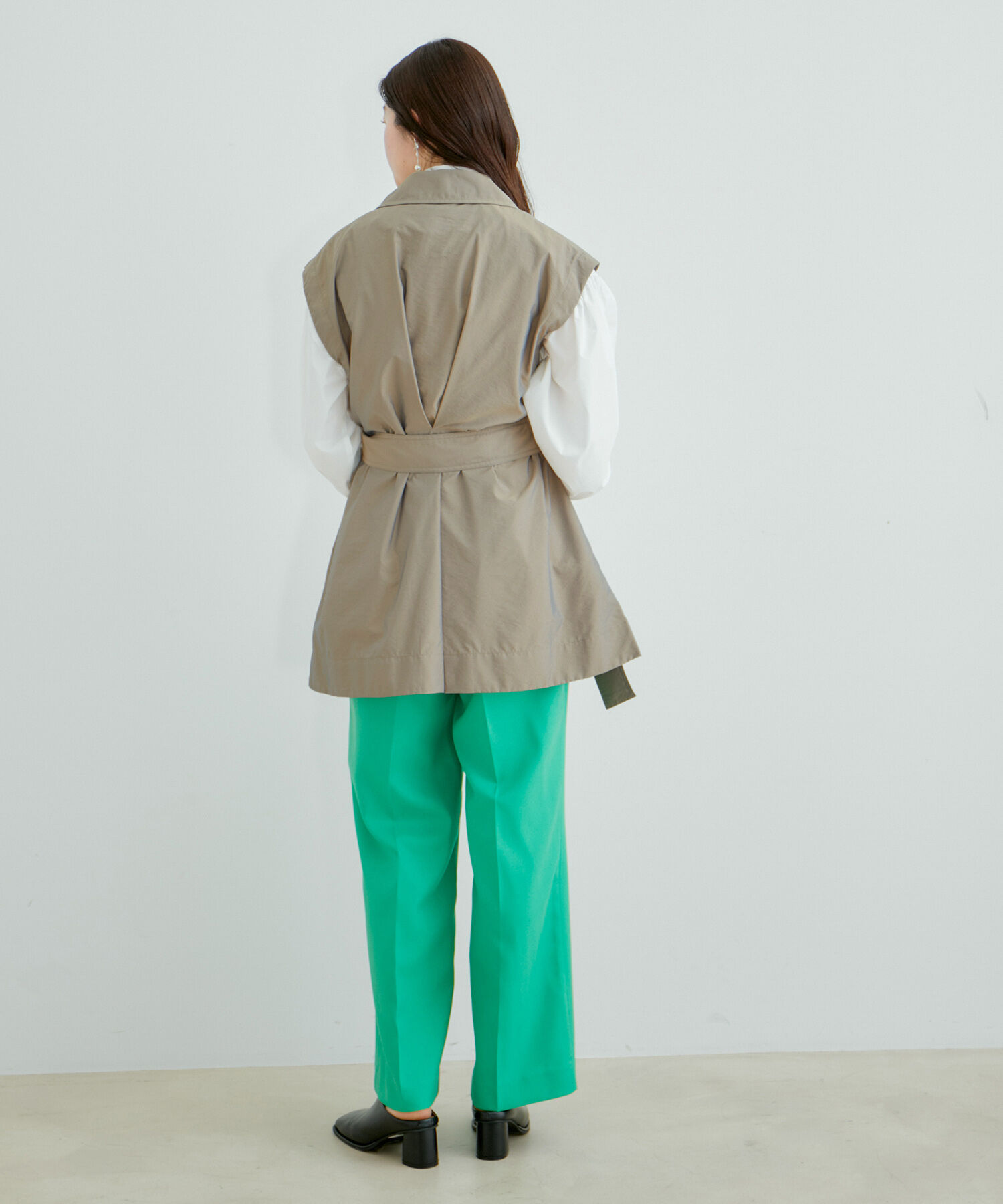 VIS「【セットアップ対応】マルチWAYミドル丈ジレトレンチコート」|トレンチコート|