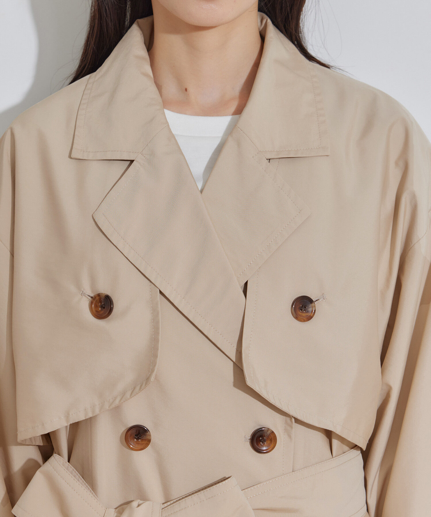 VIS「【セットアップ対応】マルチWAYミドル丈ジレトレンチコート」|トレンチコート|