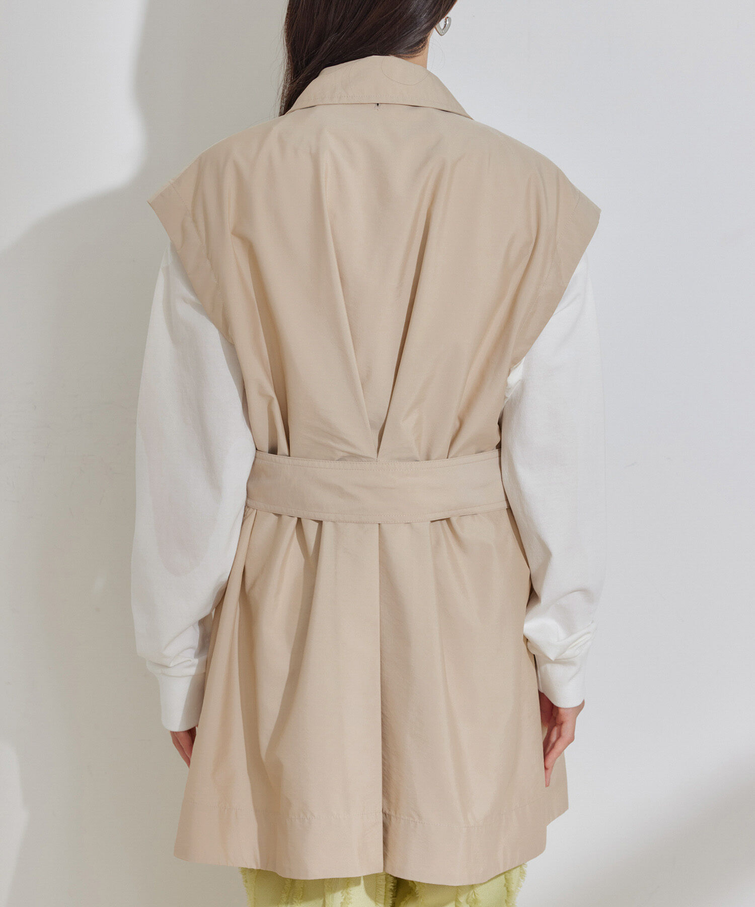 VIS「【セットアップ対応】マルチWAYミドル丈ジレトレンチコート」|トレンチコート|