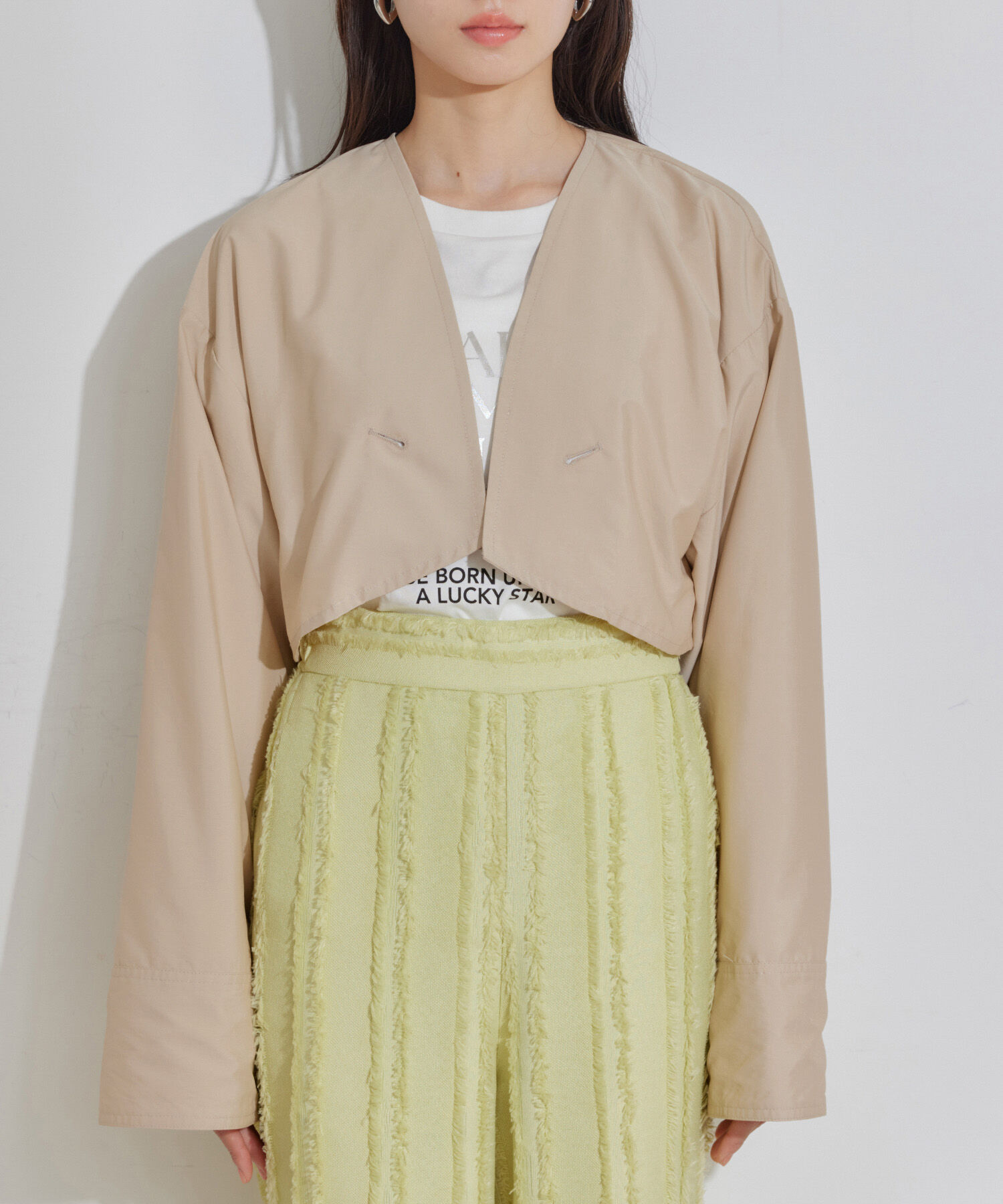 VIS「【セットアップ対応】マルチWAYミドル丈ジレトレンチコート」|トレンチコート|