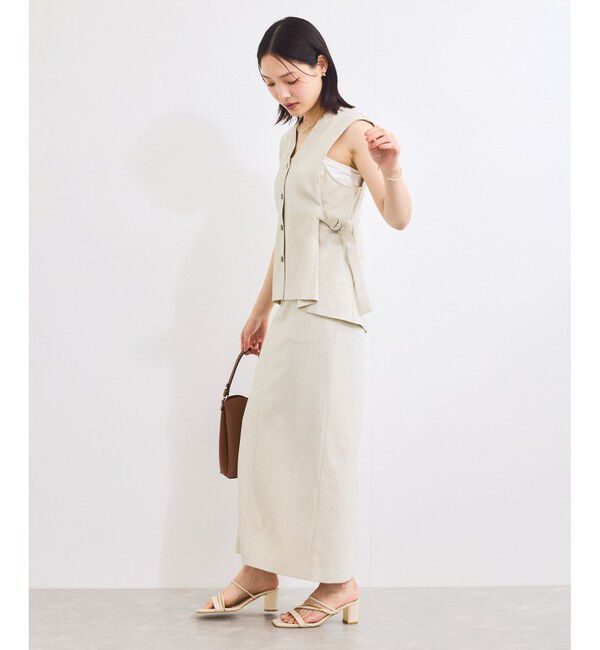 VIS「【セットアップ対応】サイドベルトフレアジレ」|ベスト・ジレ|