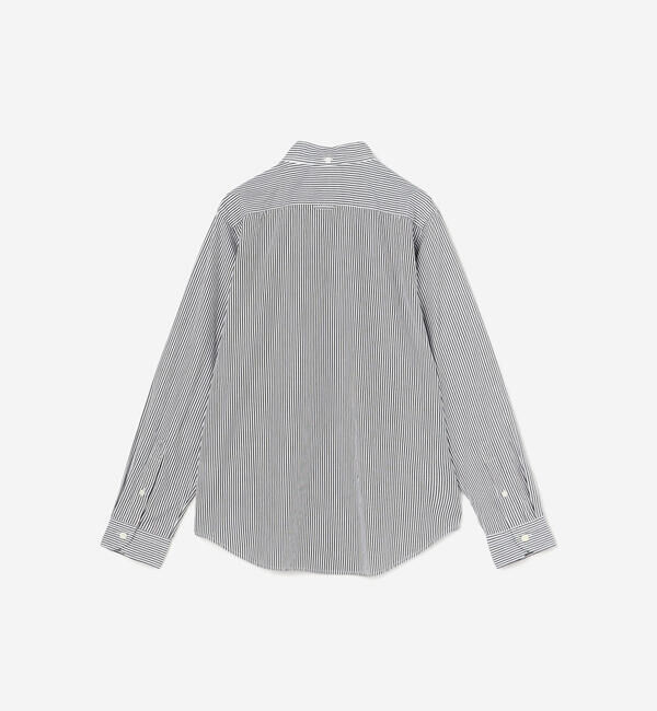  「Gymphlex | コットン 長袖ボタンダウンシャツ STRIPE WOMEN」|シャツ・ブラウス|