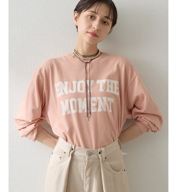  「フロッキープリントロングTシャツ」|Tシャツ・カットソー|