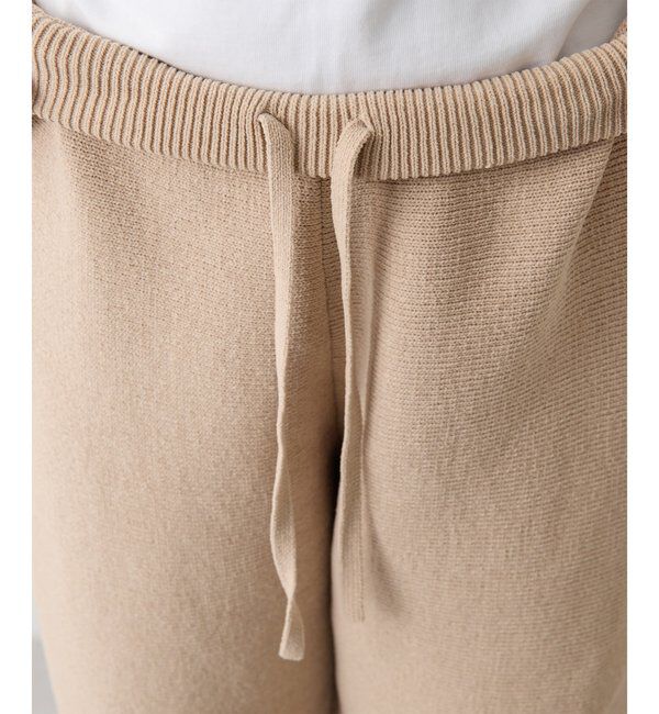 THE PAUSE「【THE PAUSE】ベロアニットジョガーパンツ」|チノ|