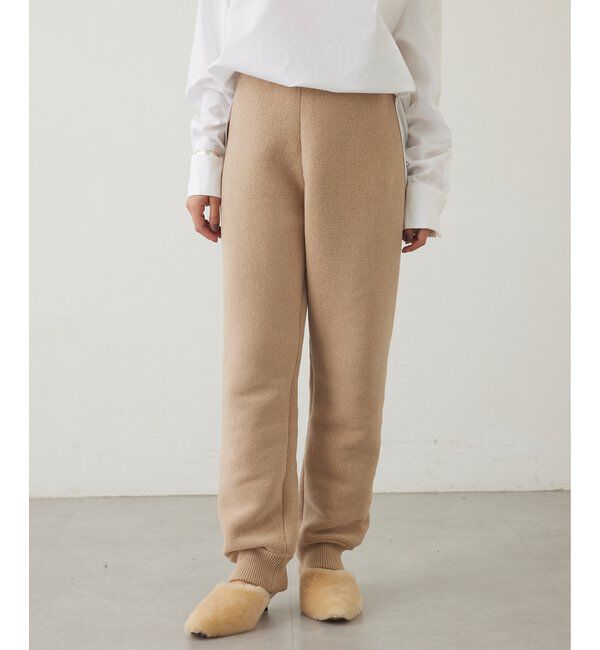 THE PAUSE「【THE PAUSE】ベロアニットジョガーパンツ」|チノ|