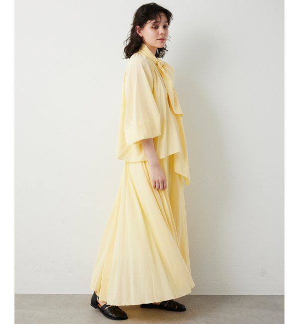  「製品染めカラースカート」|スカート|