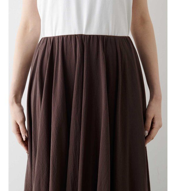  「製品染めカラースカート」|スカート|